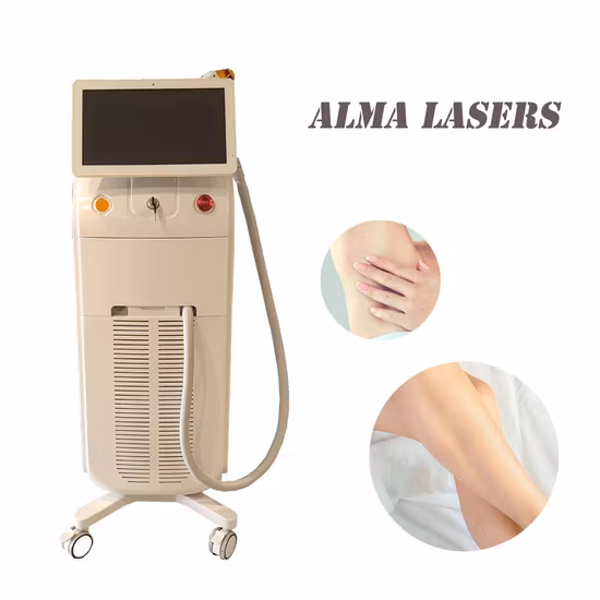 Df Laser bon effet Machine d'épilation beauté 3 vagues 755nm 808nm 1064nm système de télécommande Laser cohérent une poignée